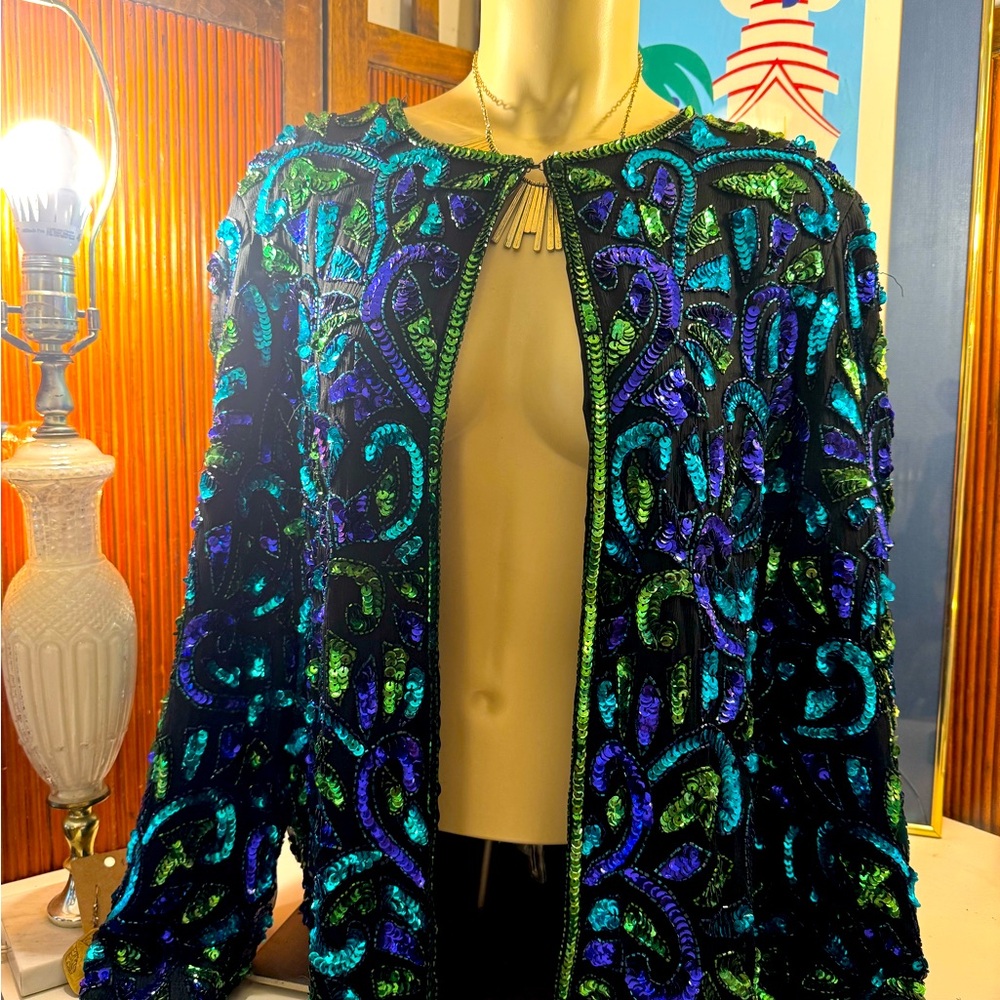 Vintage Beaded and Sequins Stenay Jacket